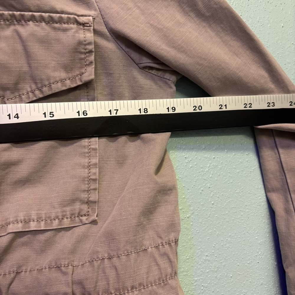 J. Crew Women’s Gray Utility Jacket Size Small Lightweight Zip Cinch Waist - Picture 7 of 8